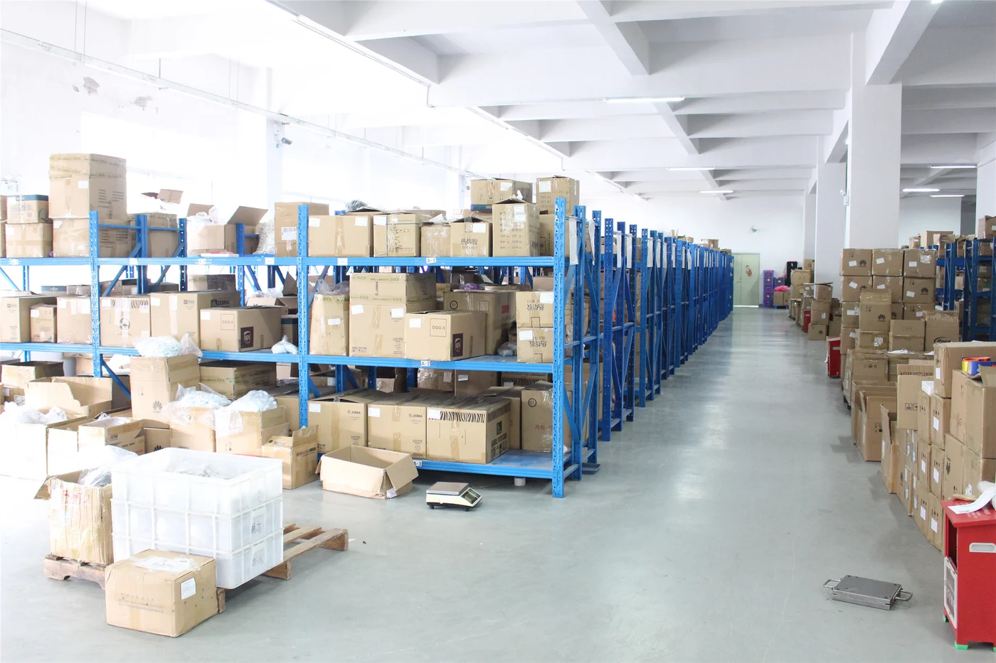 Material and packaging storage in the AISI factory archive.